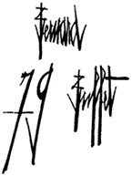 Bernard Buffet Signature