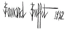 Bernard Buffet Signature