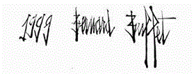 Bernard Buffet Signature