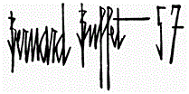 Bernard Buffet Signature