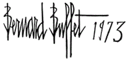 Bernard Buffet Signature