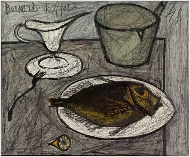 Nature morte au poisson, 1948
